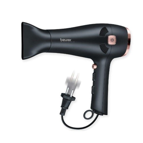 Secador de pelo beurer hc-55 2000w 3 niveles de calor 2 velocidades boquilla estrecha difusor recogecables