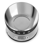 Smeg ksc01blmww báscula de cocina negro, acero inoxidable encimera alrededor báscula electrónica de cocina