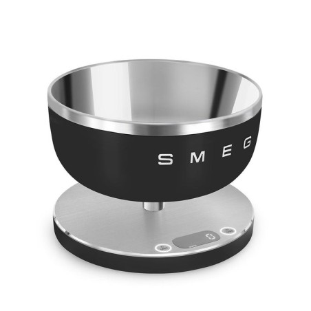 Smeg ksc01blmww báscula de cocina negro, acero inoxidable encimera alrededor báscula electrónica de cocina