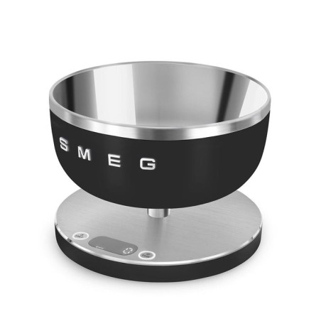 Smeg ksc01blmww báscula de cocina negro, acero inoxidable encimera alrededor báscula electrónica de cocina