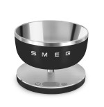 Smeg ksc01blmww báscula de cocina negro, acero inoxidable encimera alrededor báscula electrónica de cocina