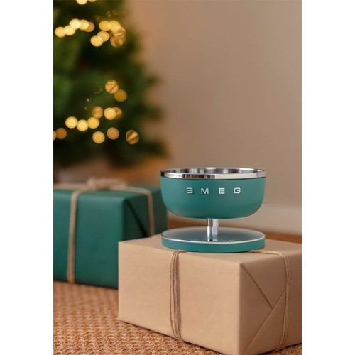 Smeg ksc01egmww báscula de cocina verde claro, acero inoxidable encimera alrededor báscula electrónica de cocina