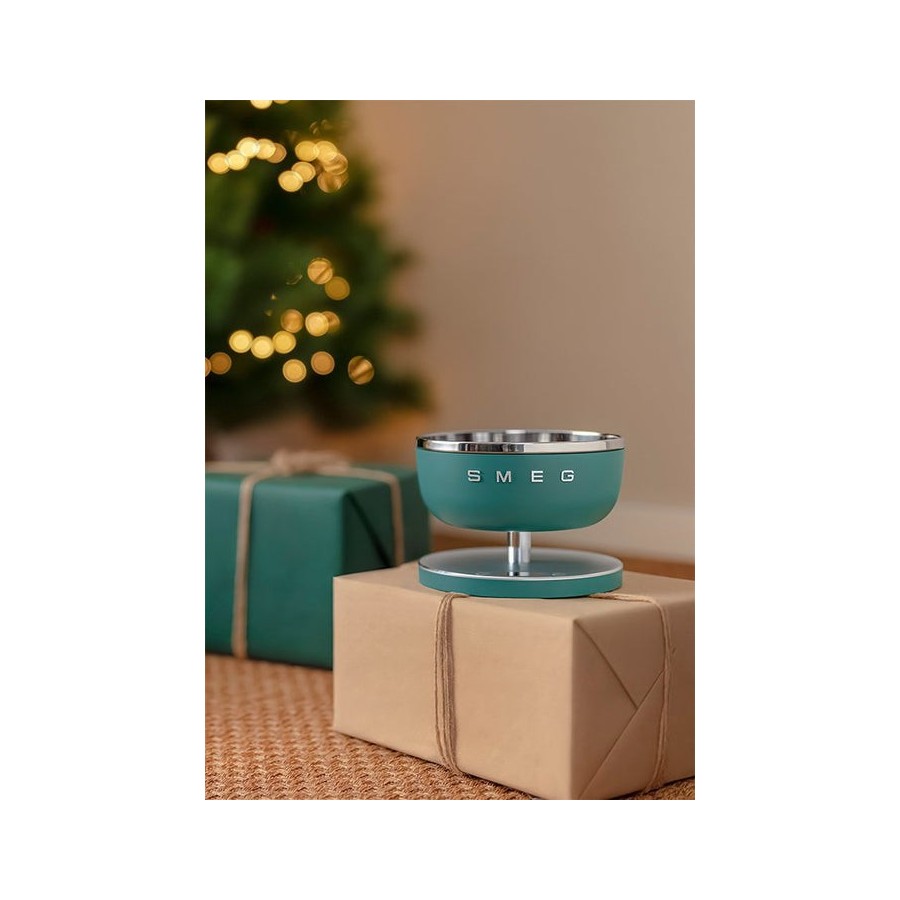 Smeg ksc01egmww báscula de cocina verde claro, acero inoxidable encimera alrededor báscula electrónica de cocina