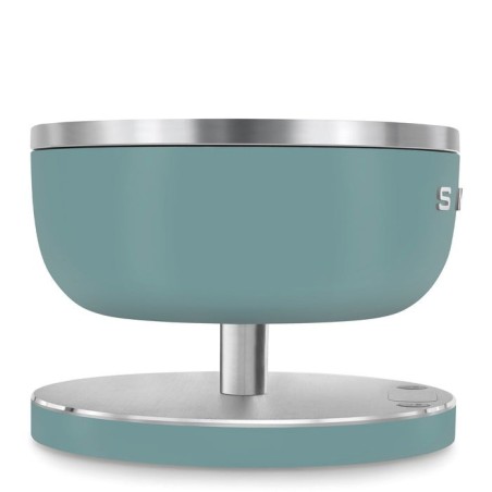 Smeg ksc01egmww báscula de cocina verde claro, acero inoxidable encimera alrededor báscula electrónica de cocina