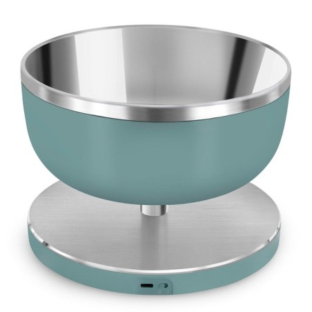 Smeg ksc01egmww báscula de cocina verde claro, acero inoxidable encimera alrededor báscula electrónica de cocina