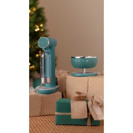 Smeg ksc01egmww báscula de cocina verde claro, acero inoxidable encimera alrededor báscula electrónica de cocina