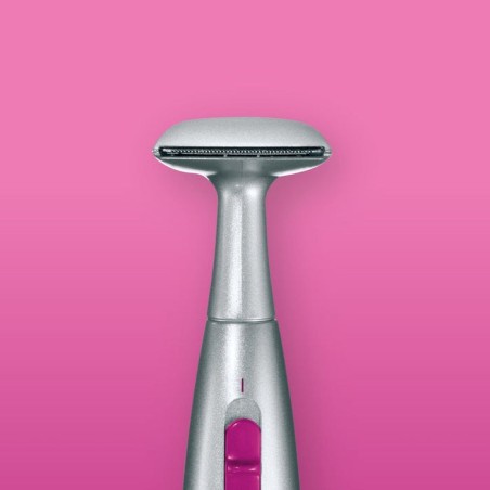Recortadora braun silk-epil 3 en 1 fg1100 rosa cabezal alta precisión cabezal fino 2 peines de recorte 1*aaa