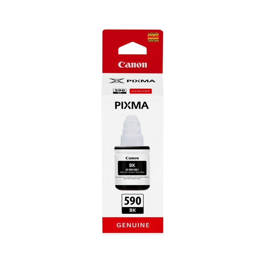 Botella de tinta original canon gi-590 negra