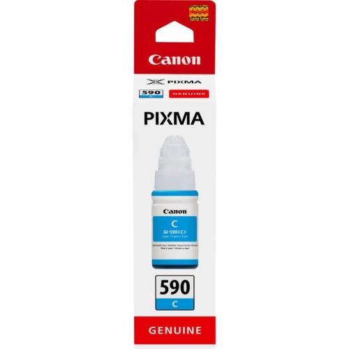 Botella tinta cian canon gi-590 70ml compatible según especificaciones