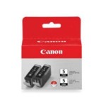 Tinta original multipack 2 cartuchos negra canon pgi-5bk 26ml 5bk