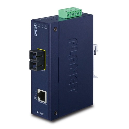 Planet ift-802t convertidor de medio 200 mbit/s 1310 nm azul
