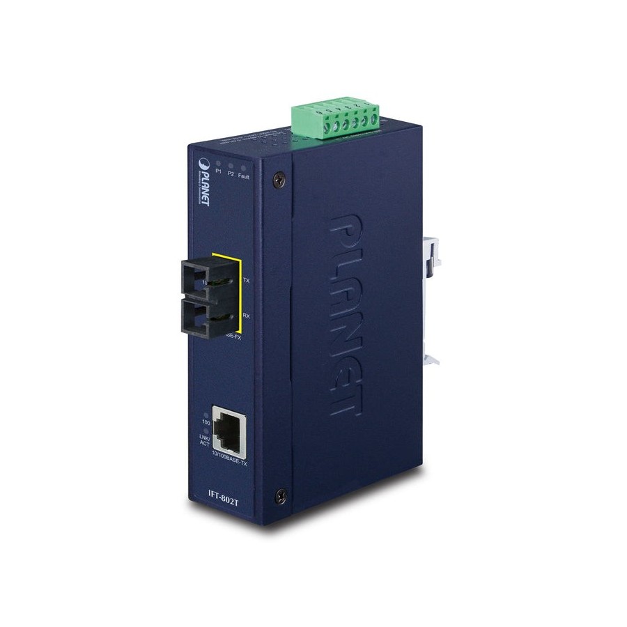 Planet ift-802t convertidor de medio 200 mbit/s 1310 nm azul