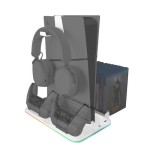 Soporte multifunción rgb para ps5 mars gaming mps5-b2 blanco