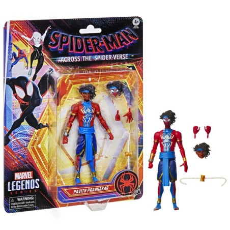 Figura hasbro marvel legends series spider man across the spider verse pavitr prabhakar