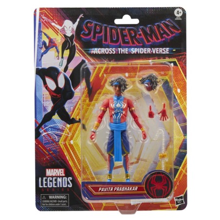 Figura hasbro marvel legends series spider man across the spider verse pavitr prabhakar