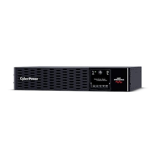 Sai cyberpower pr1500ert2u 1500va/1500w salidas 10*iec c13 panel lcd rs232 formato armario/torre 2u guías incl.