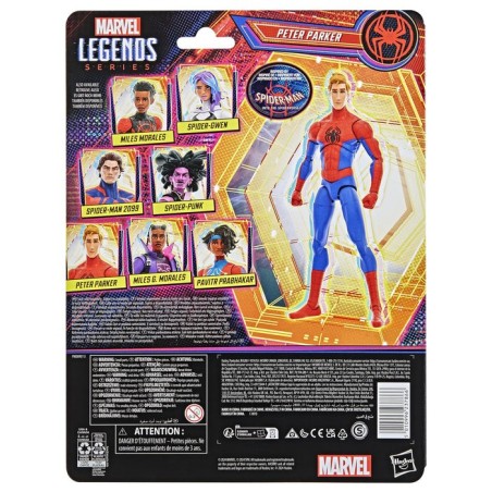 Figura hasbro marvel legends series spider man across the spider verse peter parker