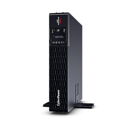 Sai cyberpower pr1500ert2u 1500va/1500w salidas 10*iec c13 panel lcd rs232 formato armario/torre 2u guías incl.
