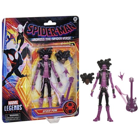 Figura hasbro marvel legends series spider man across the spider verse miles g. morales spider punk