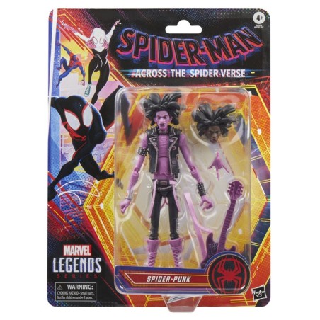 Figura hasbro marvel legends series spider man across the spider verse miles g. morales spider punk