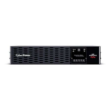 Sai cyberpower pr1500ert2u 1500va/1500w salidas 10*iec c13 panel lcd rs232 formato armario/torre 2u guías incl.