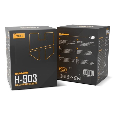 Ventilador cpu nox hummer h-903 negro