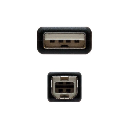 Nanocable cable de impresora usb-a 2.0 macho a usb-b macho 4.50m