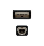 Nanocable cable de impresora usb-a 2.0 macho a usb-b macho 4.50m