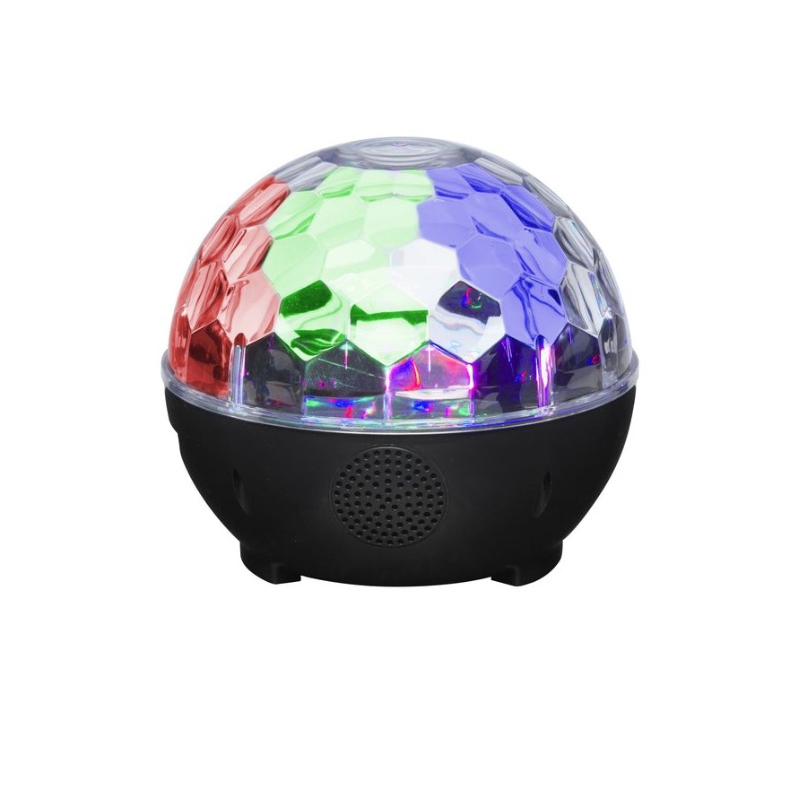 Altavoz portátil denver con efecto luz de discoteca btl-65