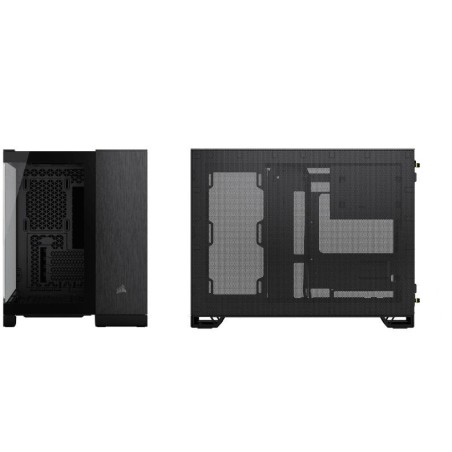 Caja pc corsair geh matx 2500x tempered glass negro obsidian alu