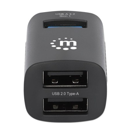 Hub  manhattan 180993 de interfaz usb 3.2 gen 1 (3.1 gen 1) type-c 5000 mbit/s negro