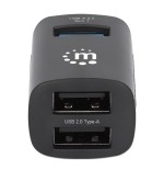 Hub  manhattan 180993 de interfaz usb 3.2 gen 1 (3.1 gen 1) type-c 5000 mbit/s negro