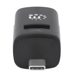Hub  manhattan 180993 de interfaz usb 3.2 gen 1 (3.1 gen 1) type-c 5000 mbit/s negro