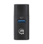 Hub  manhattan 180993 de interfaz usb 3.2 gen 1 (3.1 gen 1) type-c 5000 mbit/s negro
