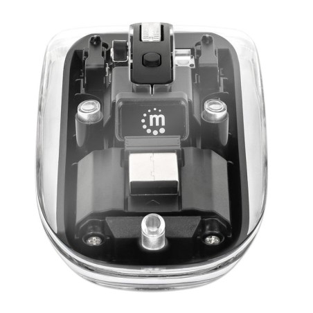Ratón manhattan 190268 universal ambidextro rf inalámbrico óptico 1600 dpi