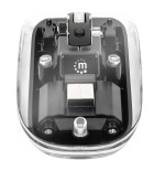 Ratón manhattan 190268 universal ambidextro rf inalámbrico óptico 1600 dpi