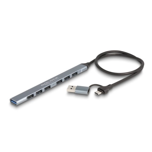 Hub delock 7 port slim usb con usb type-c oder usb typ-a