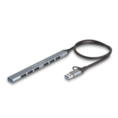 Hub delock 7 port slim usb con usb type-c oder usb typ-a
