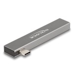 Delock 3 port slim usb hub con usb tipo-c a 1 x usb 5 gbps usb tipo-c