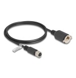 Delock m12 cable d-kodiert 4 pin hembra a rj45 hembra cat.5e ftp 1 m negro