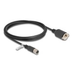 Delock m12 cable x-kodiert 8 pin hembra a rj45 hembra cat.6a s/ftp 2 m negro