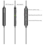 Auriculares bluetooth denver ben-151 bt4.2 cancelación de ruido batería 100mah func. manos libres