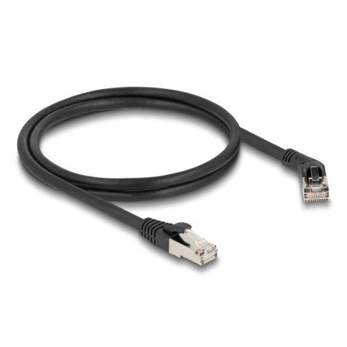 Delock rj45 cable de red cat.6a s/ftp macho a macho gerade 1 m negro