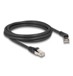 Delock rj45 cable de red cat.6a s/ftp macho a macho gerade 2 m negro