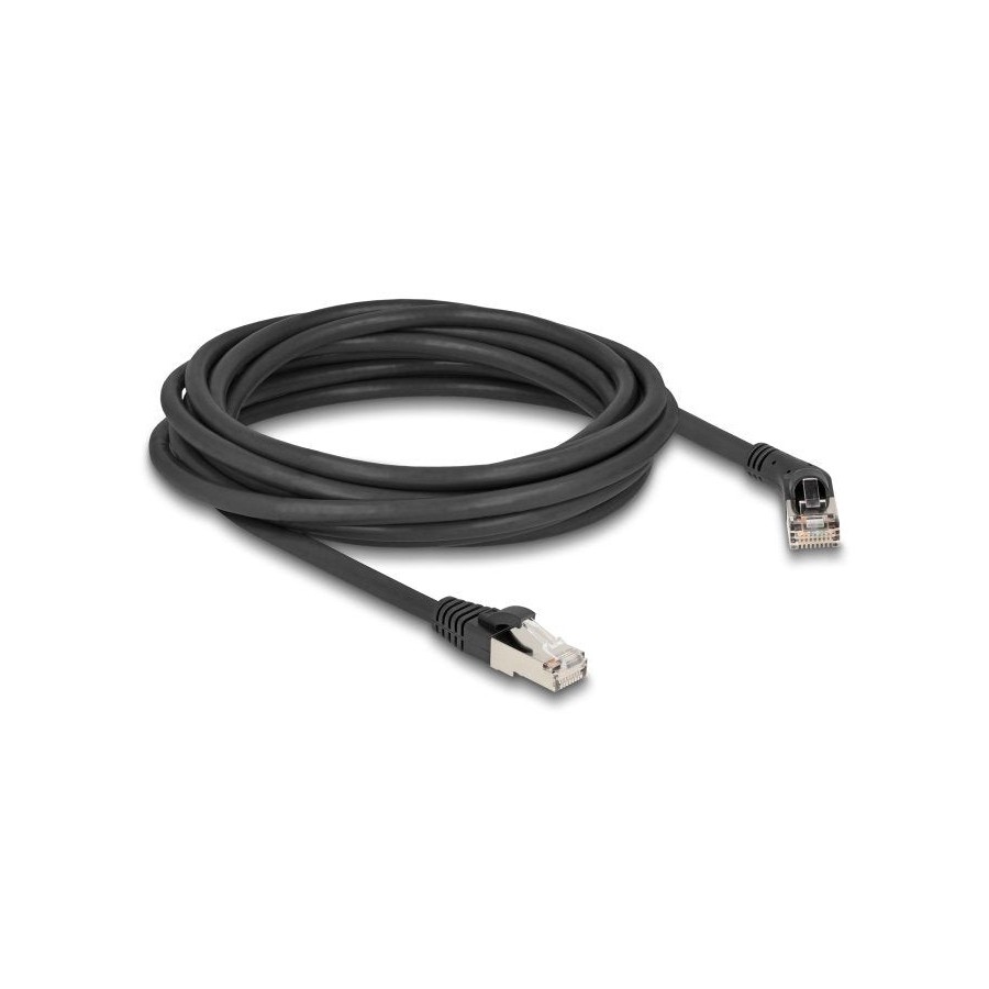 Delock rj45 cable de red cat.6a s/ftp macho 45° nach rechts