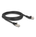 Delock rj45 cable de red cat.6a s/ftp machot a macho gerade 2 m negro