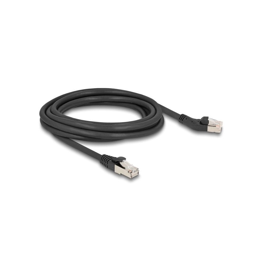 Delock rj45 cable de red cat.6a s/ftp macho a macho gerade 3 m negro