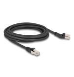 Delock rj45 cable de red cat.6a s/ftp macho a macho gerade 3 m negro