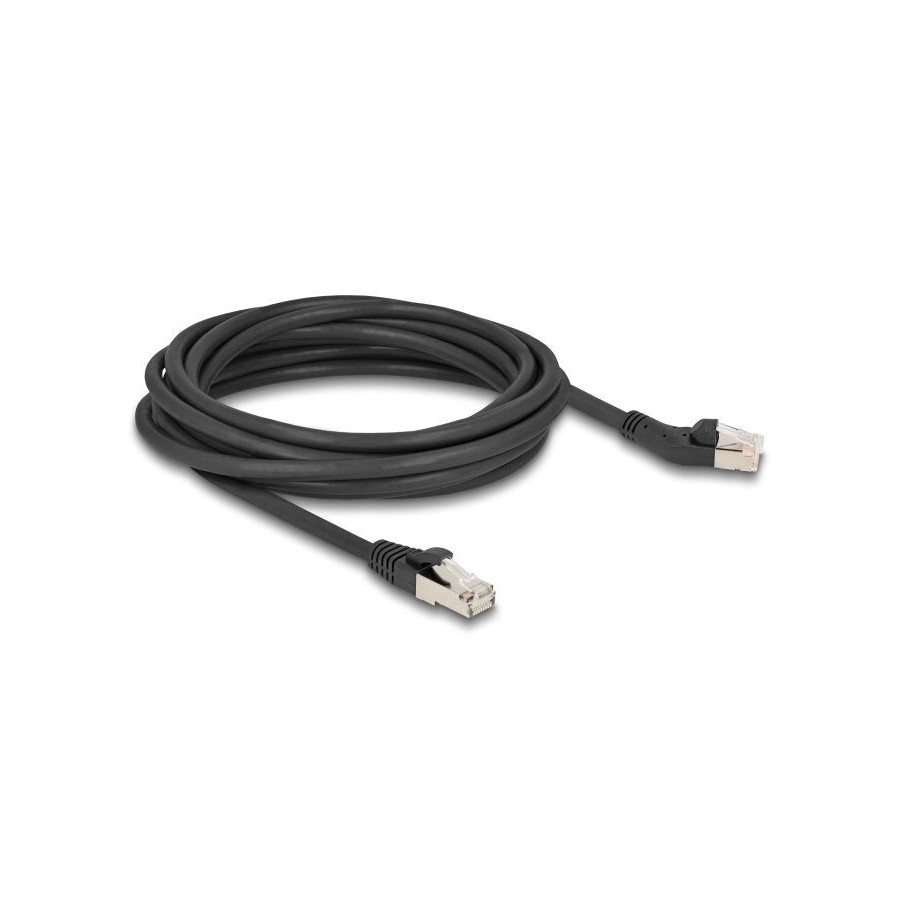 Delock rj45 cable de red cat.6a s/ftp macho a macho gerade 5 m negro