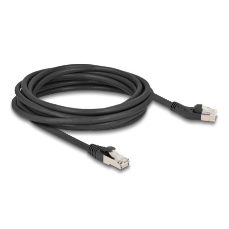 Delock rj45 cable de red cat.6a s/ftp macho a macho gerade 5 m negro